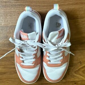 Nike White and Peach Sneakers